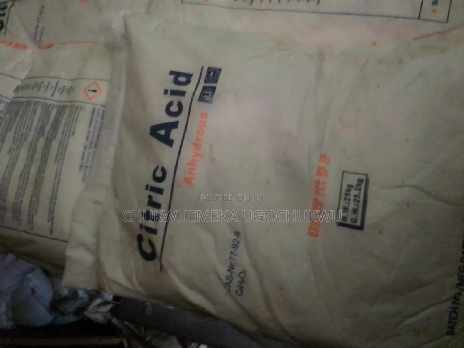 Citric Acid Anhydrous.