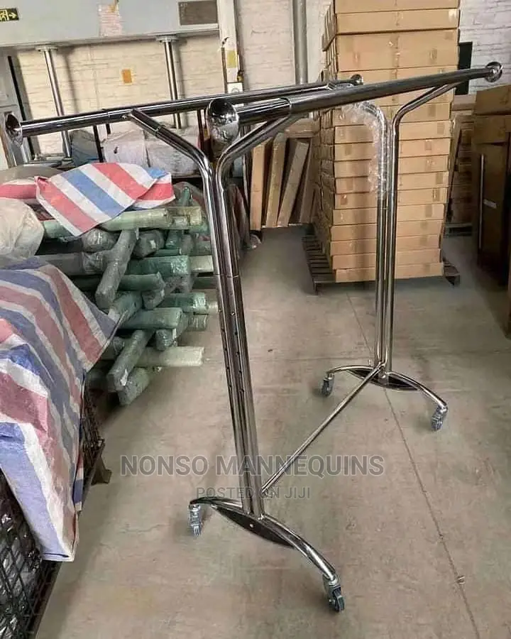 Double Thick Metal Clothes Rack