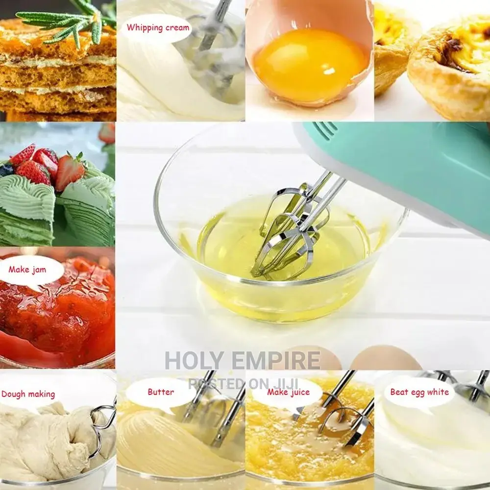 7 Speed Electric Cake Mixer Handheld Egg Beater