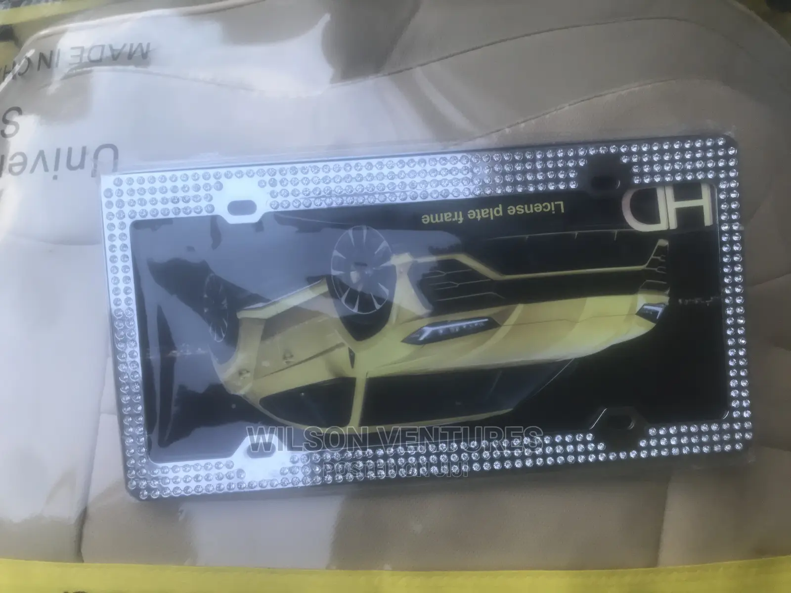 Universal Diamond Encrusted Plate Number