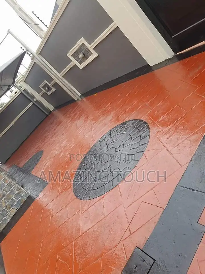 Stamped Concretes Floor and Interlock Floor