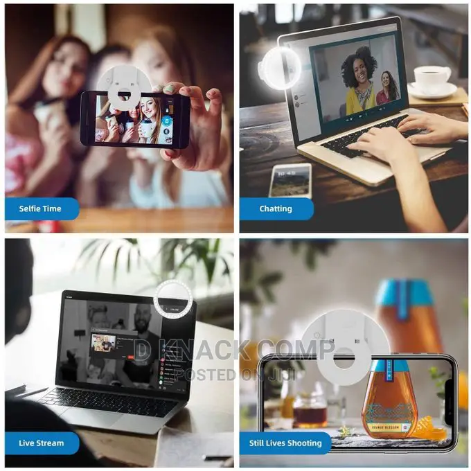 Rechargeable Selfie Led Ring Fill Light for Phone