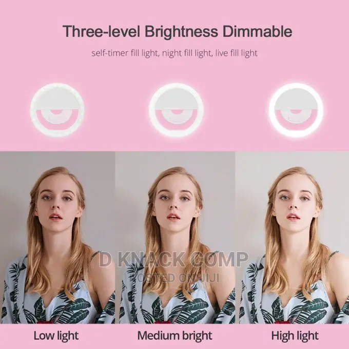 Rechargeable Selfie Led Ring Fill Light for Phone