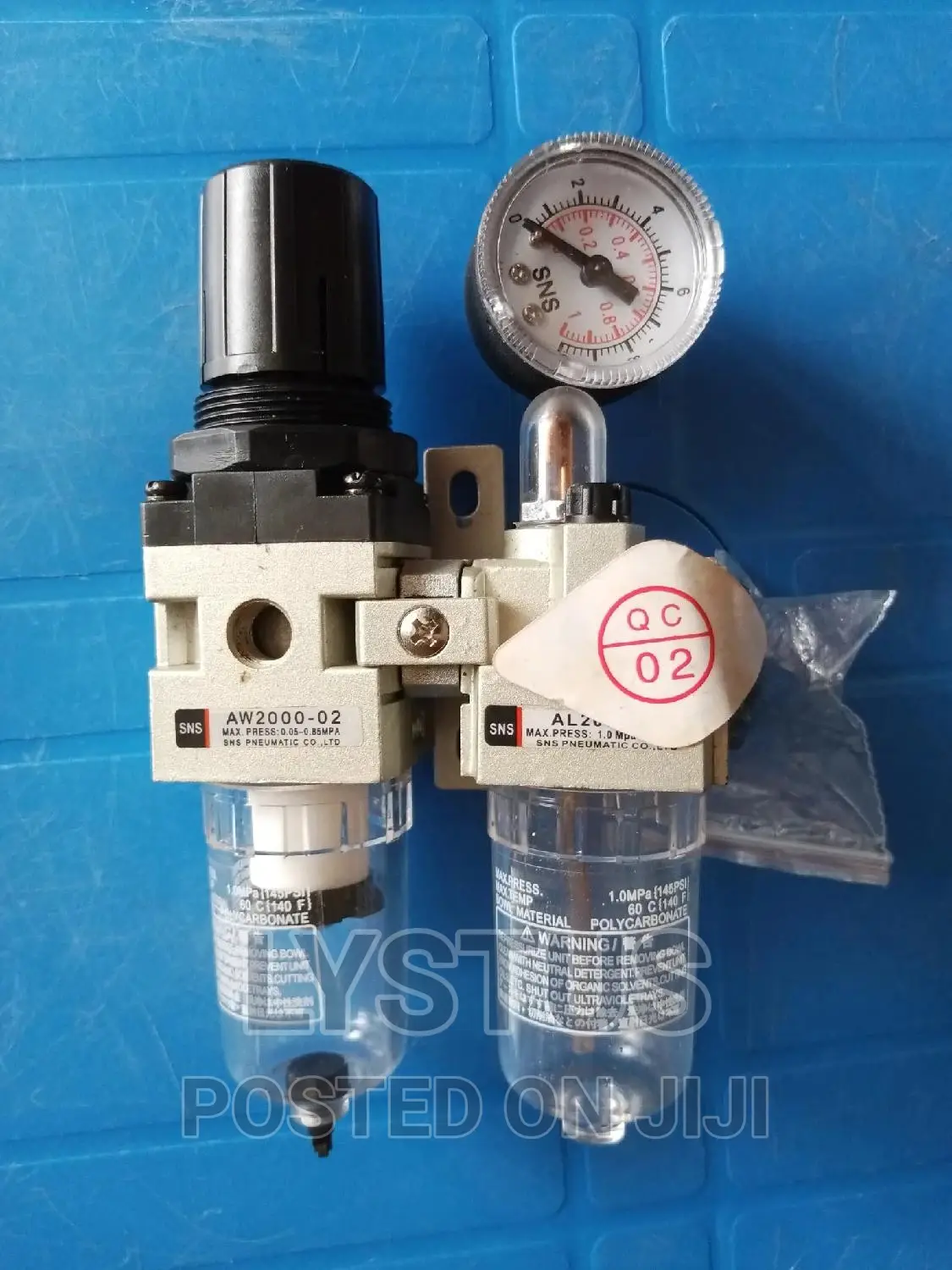 1/4 Inch Air Filter Set/ Separator / Regulator With Gauge
