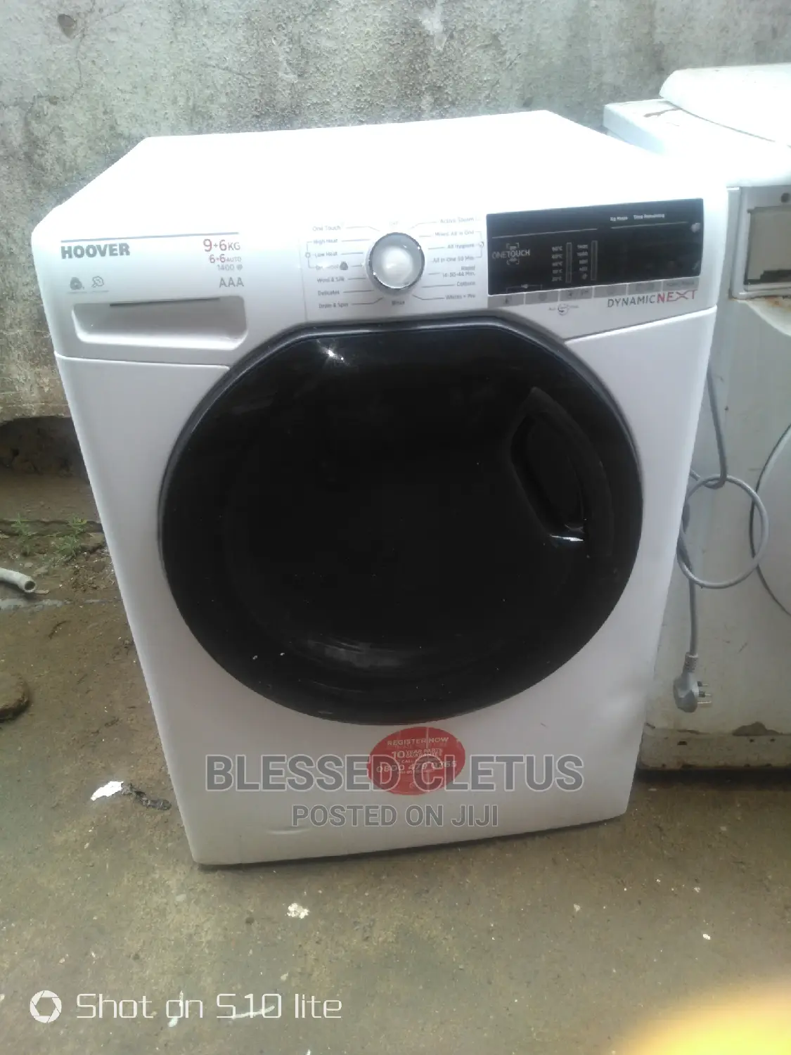 Clean UK Used Hoover 9kg Wash and Dry Machine