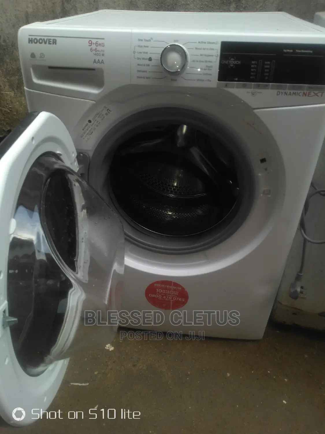 Clean UK Used Hoover 9kg Wash and Dry Machine