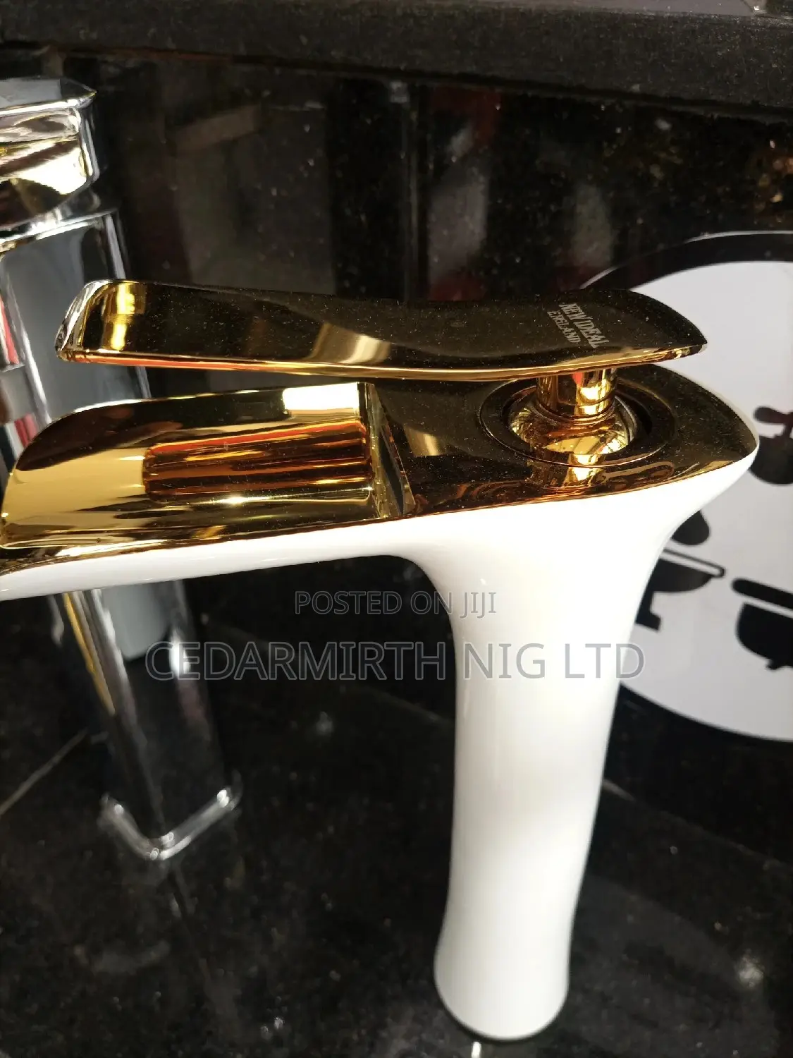 NI Whitegold Waterfall Basin Mixer Tap