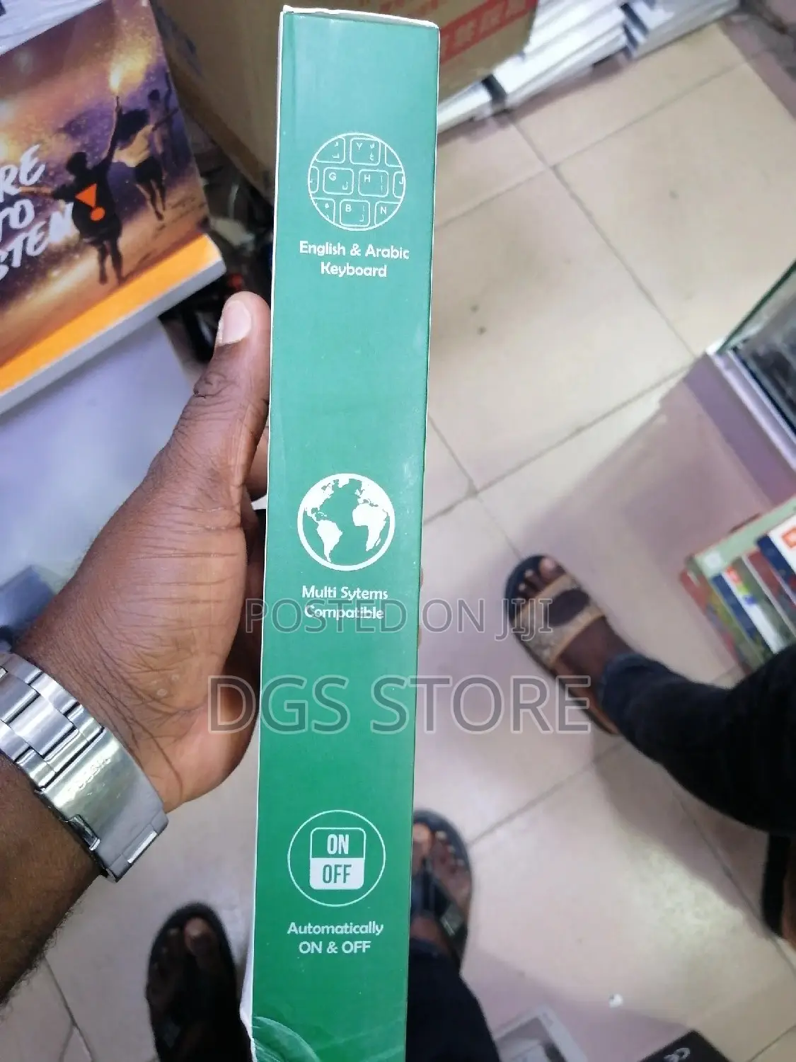 Green Multi Functional Rollable Wireless Keyboard