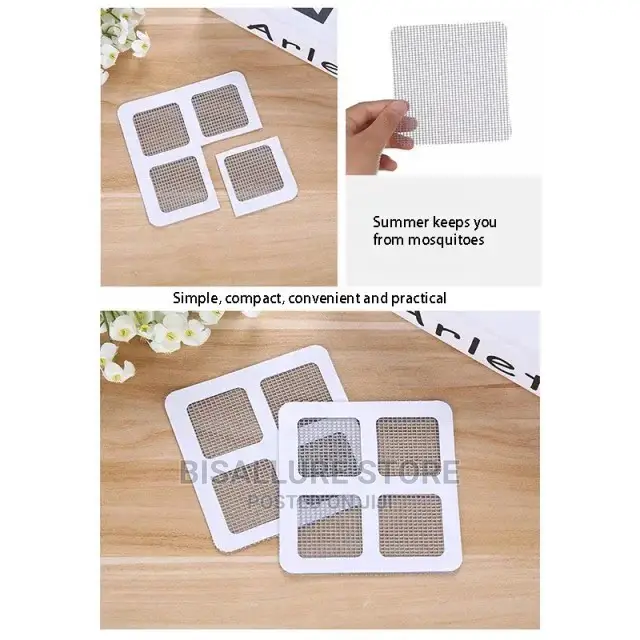 Adhesive Mosquito Window Repair Net Mesh- 4 Packs