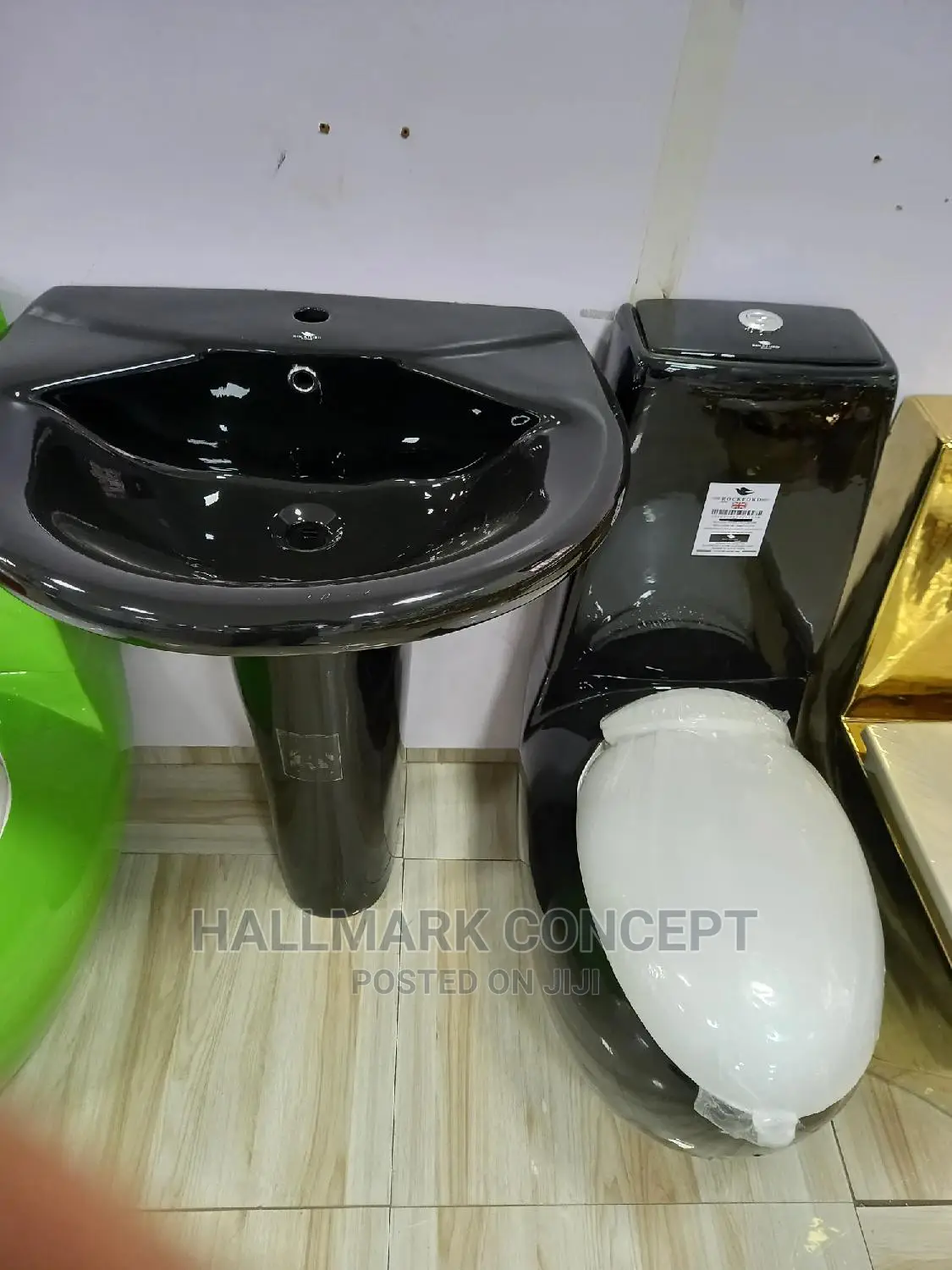Coloured Egg Shaped Water Closets.