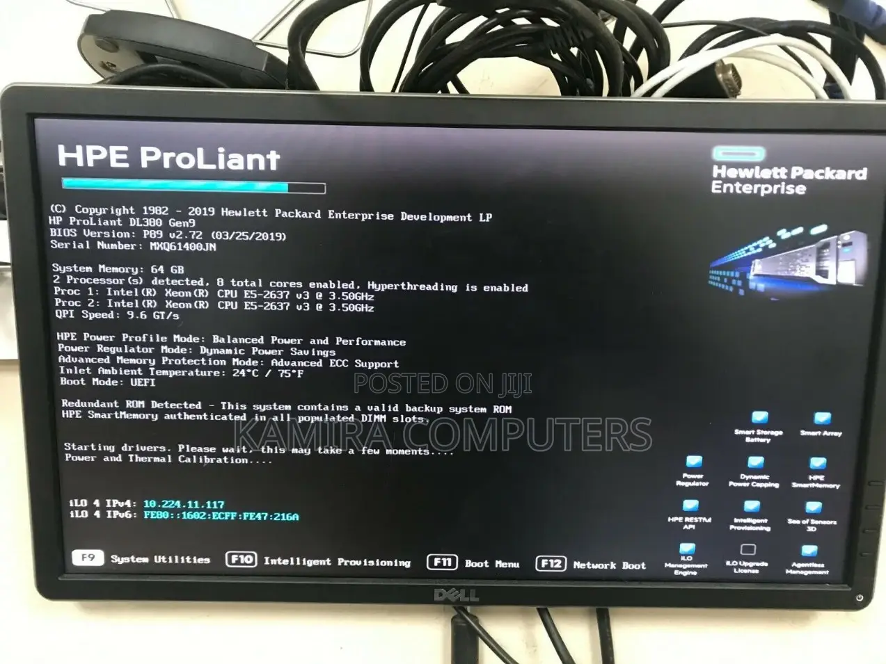 Server HP ProLiant DL 32GB Intel Xeon HDD 1T