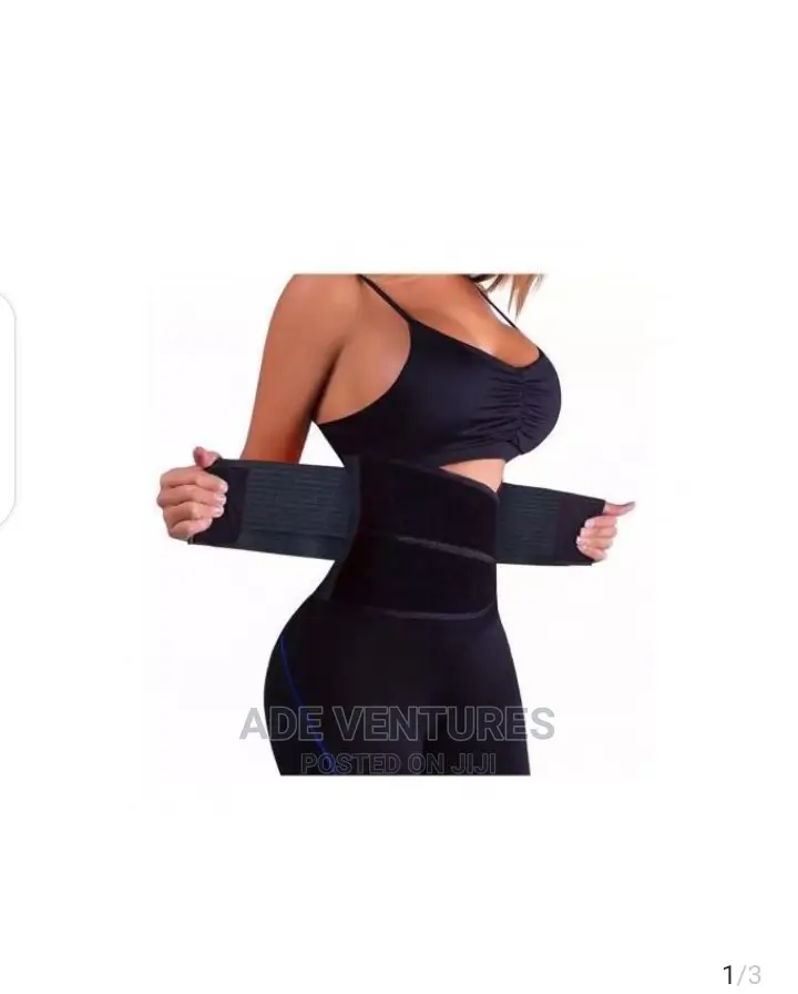 Hot Shaper Waist Cincher Tummy Weight Loss Belt Black
