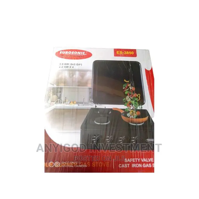 Eurosonic 4 Burner Big Size Gas Cooker