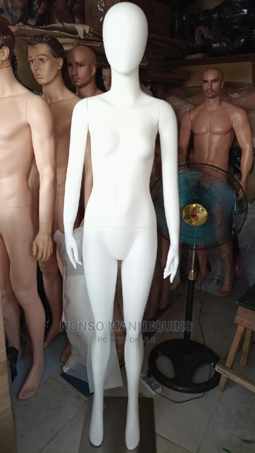 Fibre Size 8 White Display Mannequins