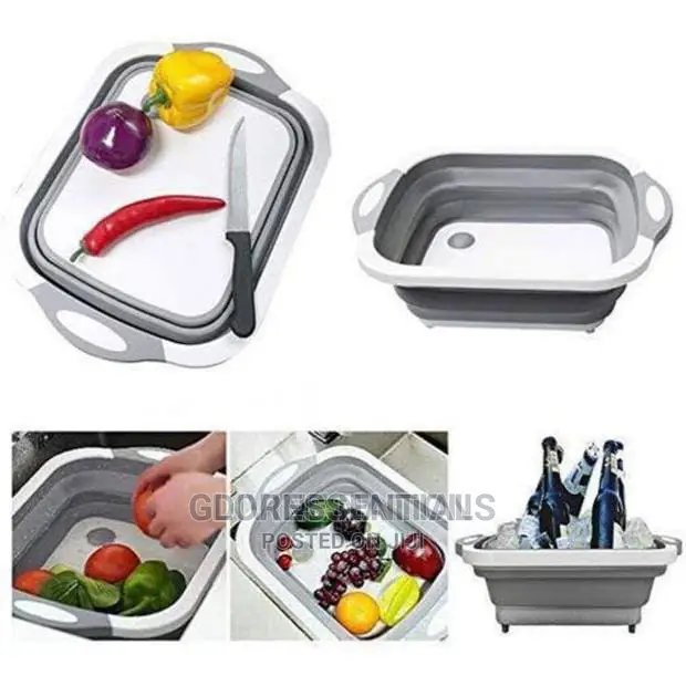 Chopping Board With Bowl Drainer