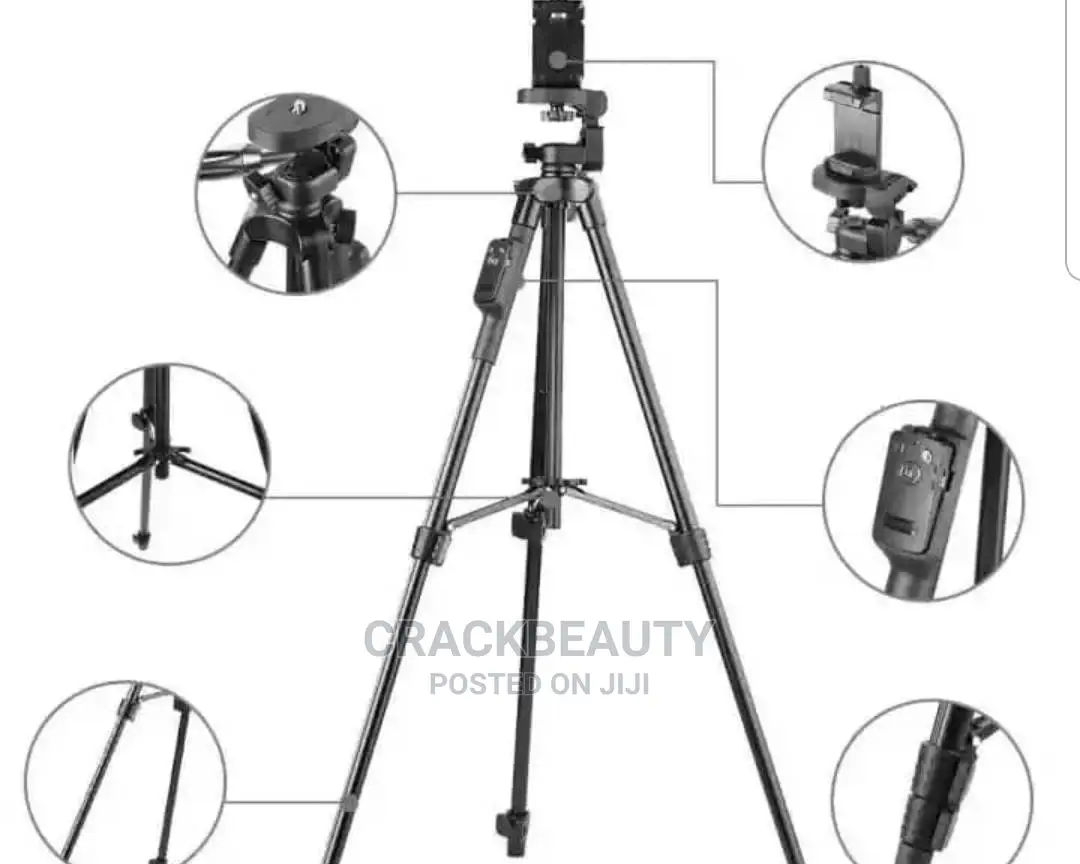 Tripod Stand With Bluetooth Shutter/Remote and Phone Holder