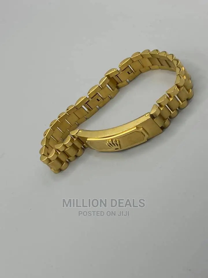 Men's Stainless Steel Luxury Gold Bracelet