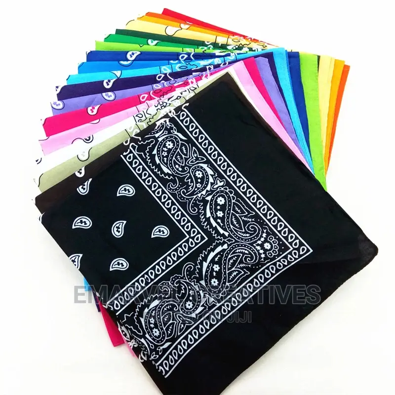 Fashion Hip Hop 100% Cotton Bandana Square Scarf ( a Dozen )