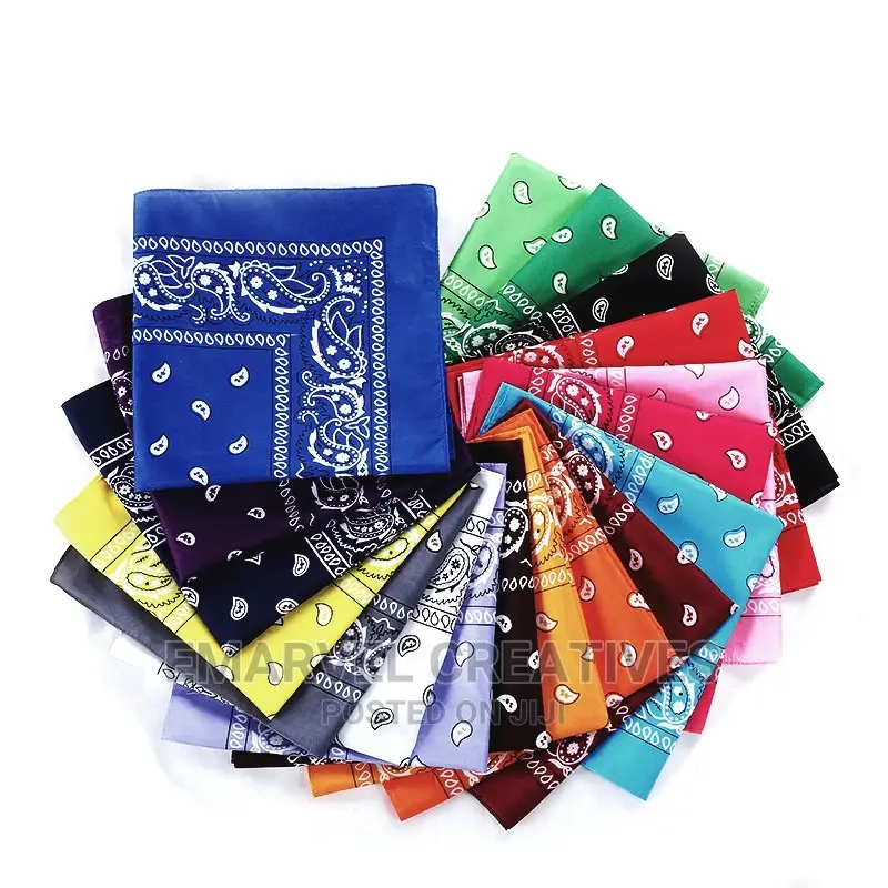 Fashion Hip Hop 100% Cotton Bandana Square Scarf ( a Dozen )