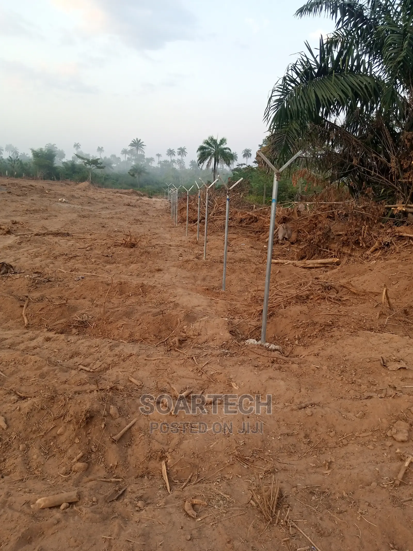 Chain Link Fencing With Barb Wire for Farm