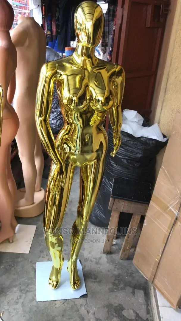 Big Breast Gold Chrome Size 12 Display Mannequins