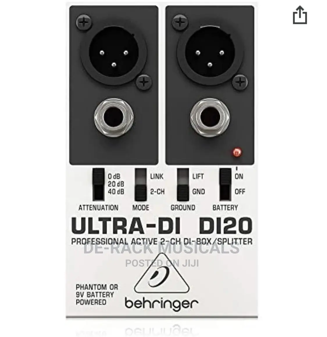 The Best Professional Active 2 CH DI Box Ultra DI DI20