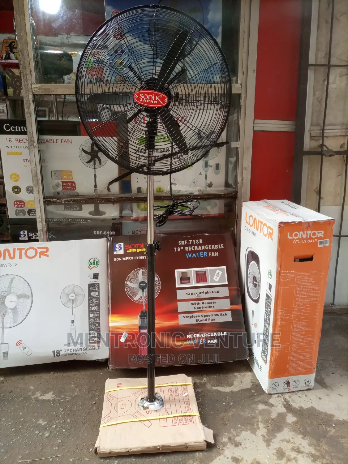 Sonik Industrial Standing Fan 18"