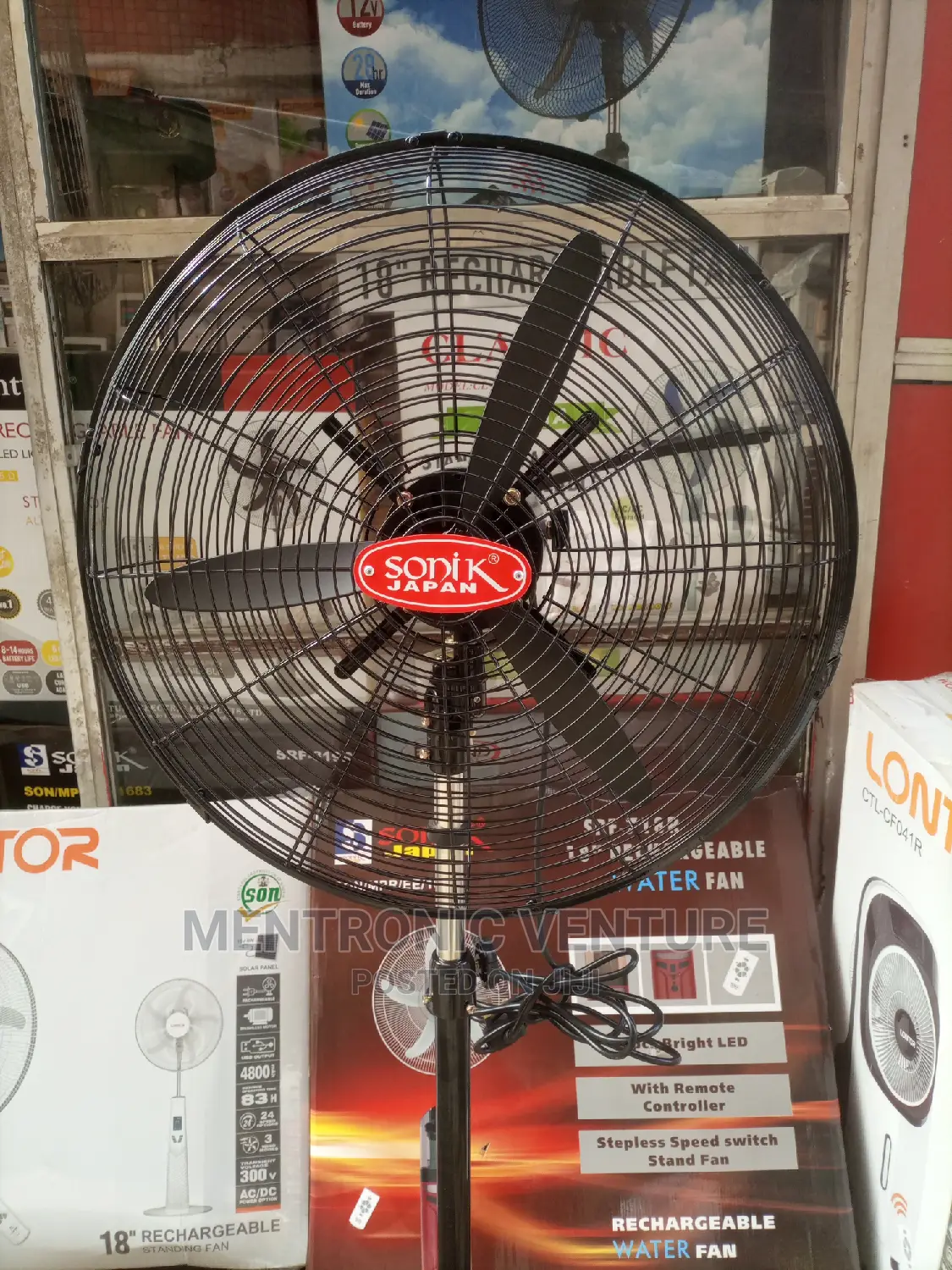 Sonik Industrial Standing Fan 18"