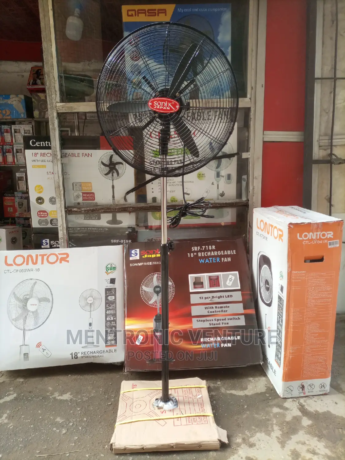 Sonik Industrial Standing Fan 18"