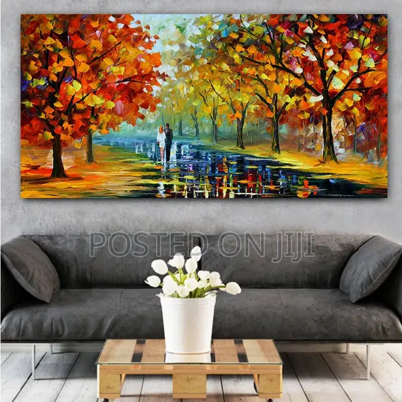 The Rainy Light Road Canvas