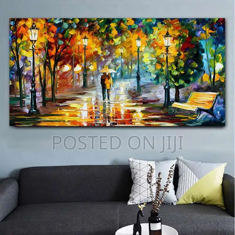 The Rainy Light Road Canvas