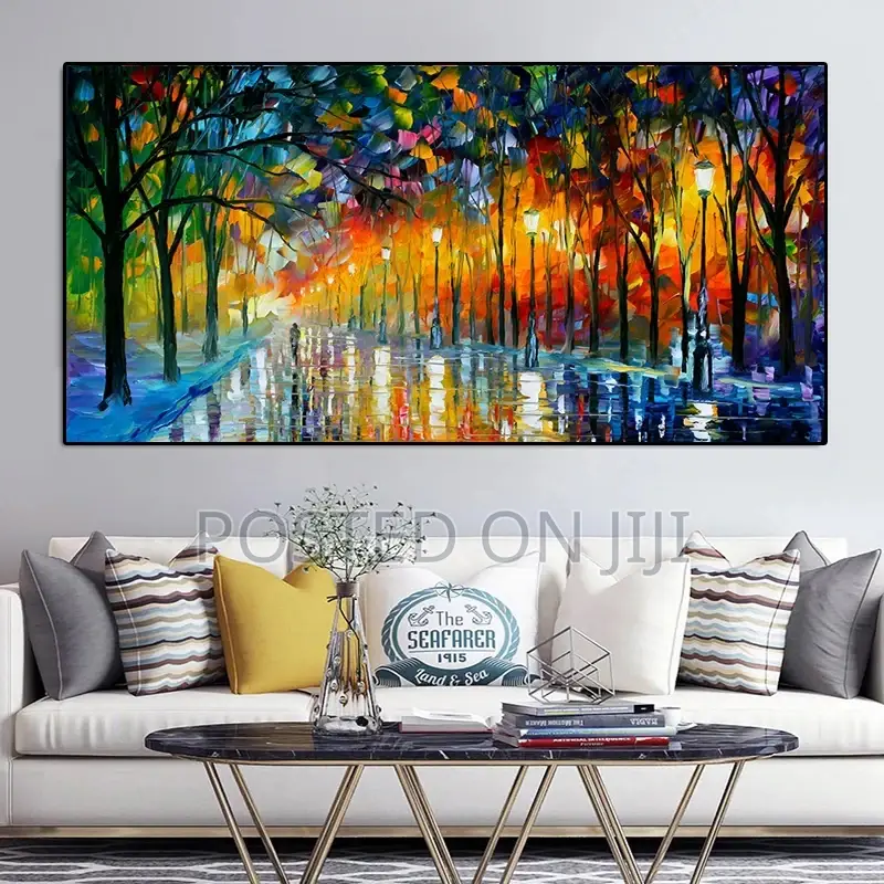 The Rainy Light Road Canvas
