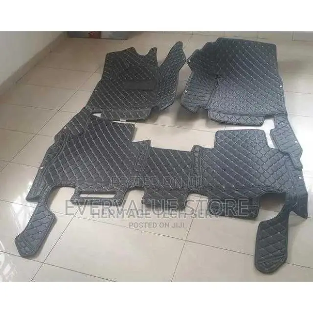 Lexus LX570 Black and White Tiles Customised Mat