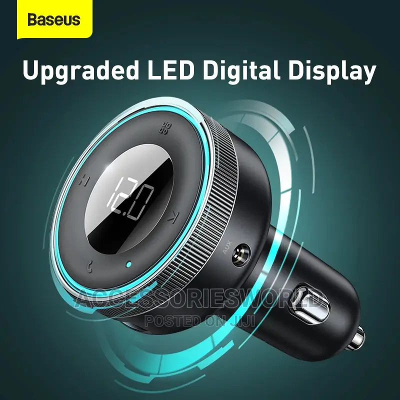 Baseus Led FM Transmitter Modulator Bluetooth 5.0