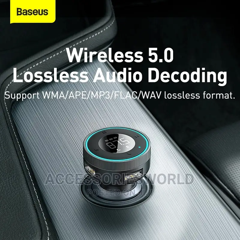 Baseus Led FM Transmitter Modulator Bluetooth 5.0