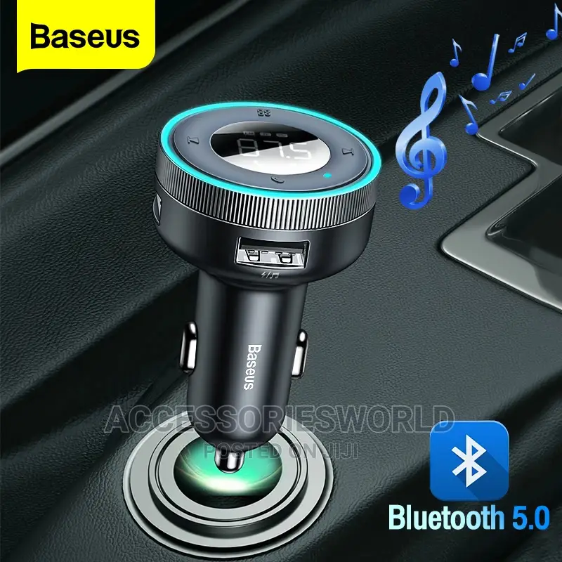 Baseus Led FM Transmitter Modulator Bluetooth 5.0
