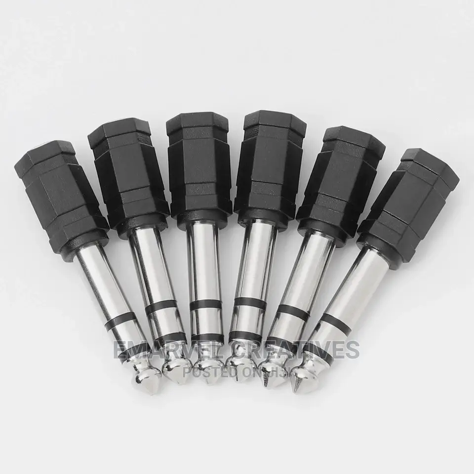 3.5mm Jack to 6.35mm Stereo Headphone Adaptor Connector