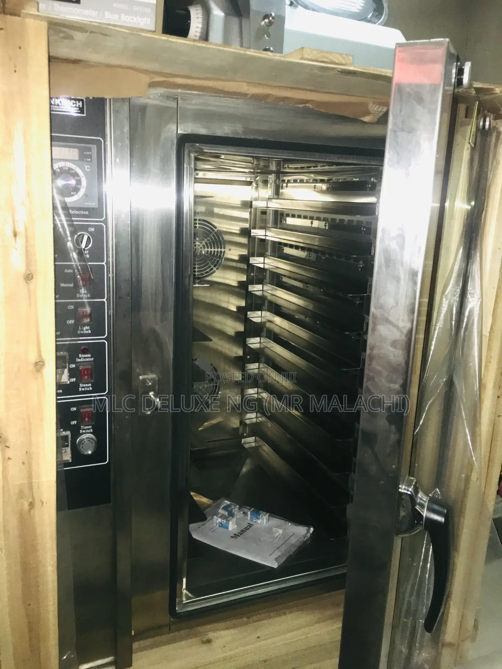 Big 10 Trays Steam Convectional Oven With 2 Industrial Fans
