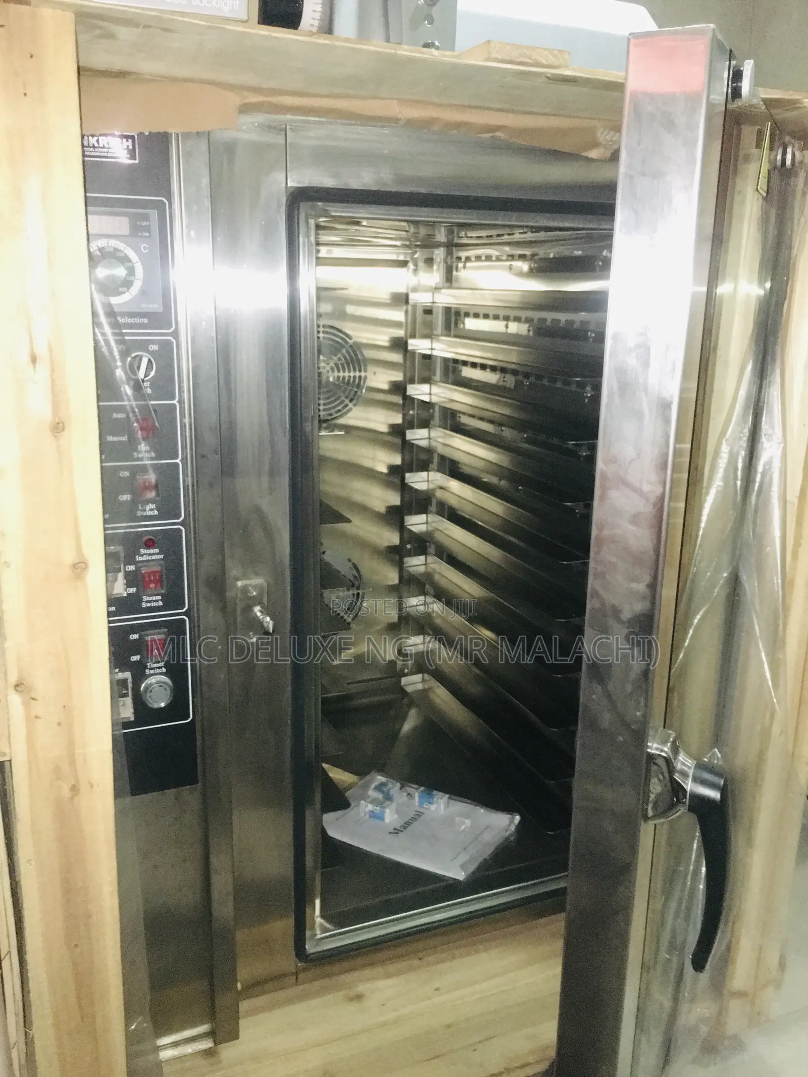 Big 10 Trays Steam Convectional Oven With 2 Industrial Fans
