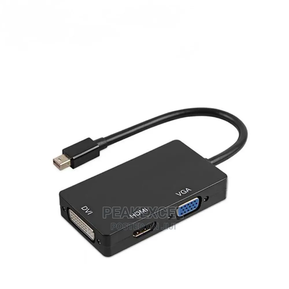 Mini DP to HDMI DVI VGA Adapter Cable 3 in 1 Mini Displaypor