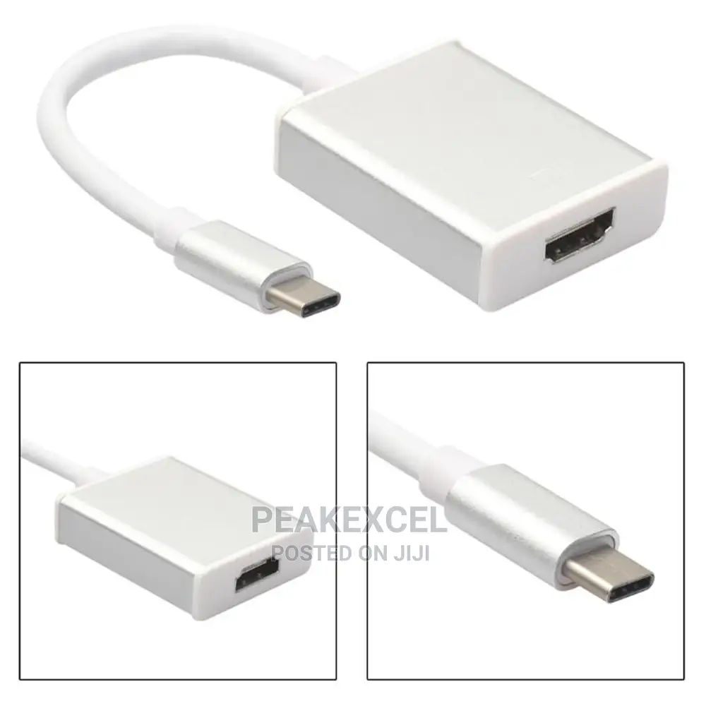 Type C to HDMI 3.1 Adapter Cable for 1080P HDTV Displays