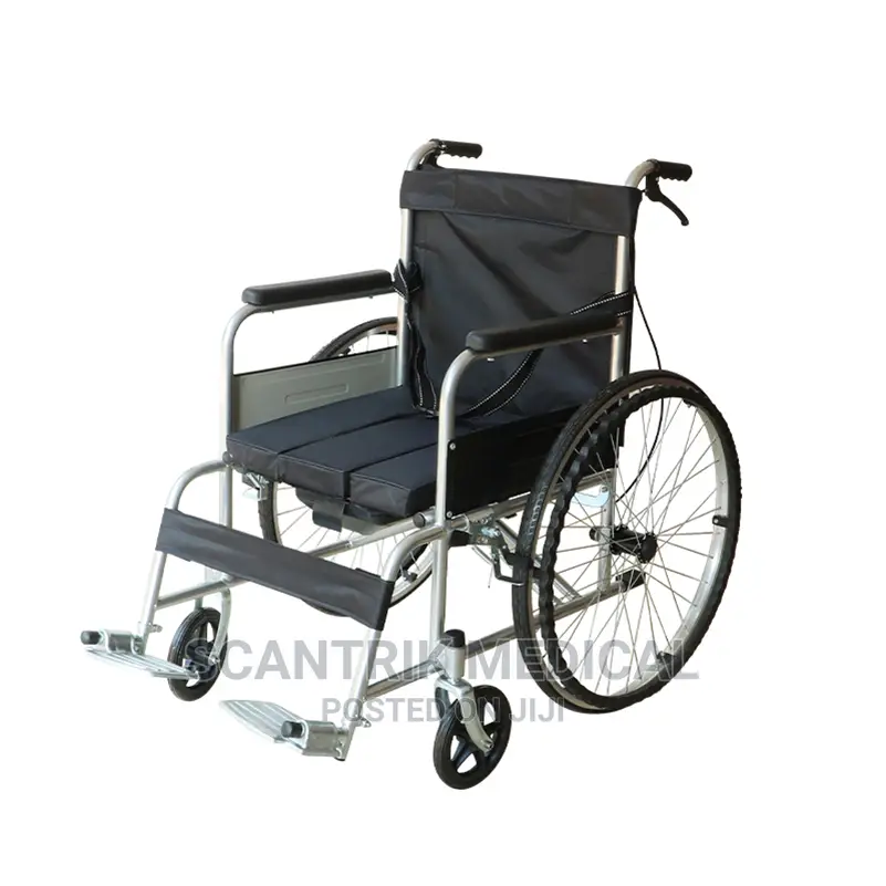 Comfortable Steel Manual Foldable Wheelchair