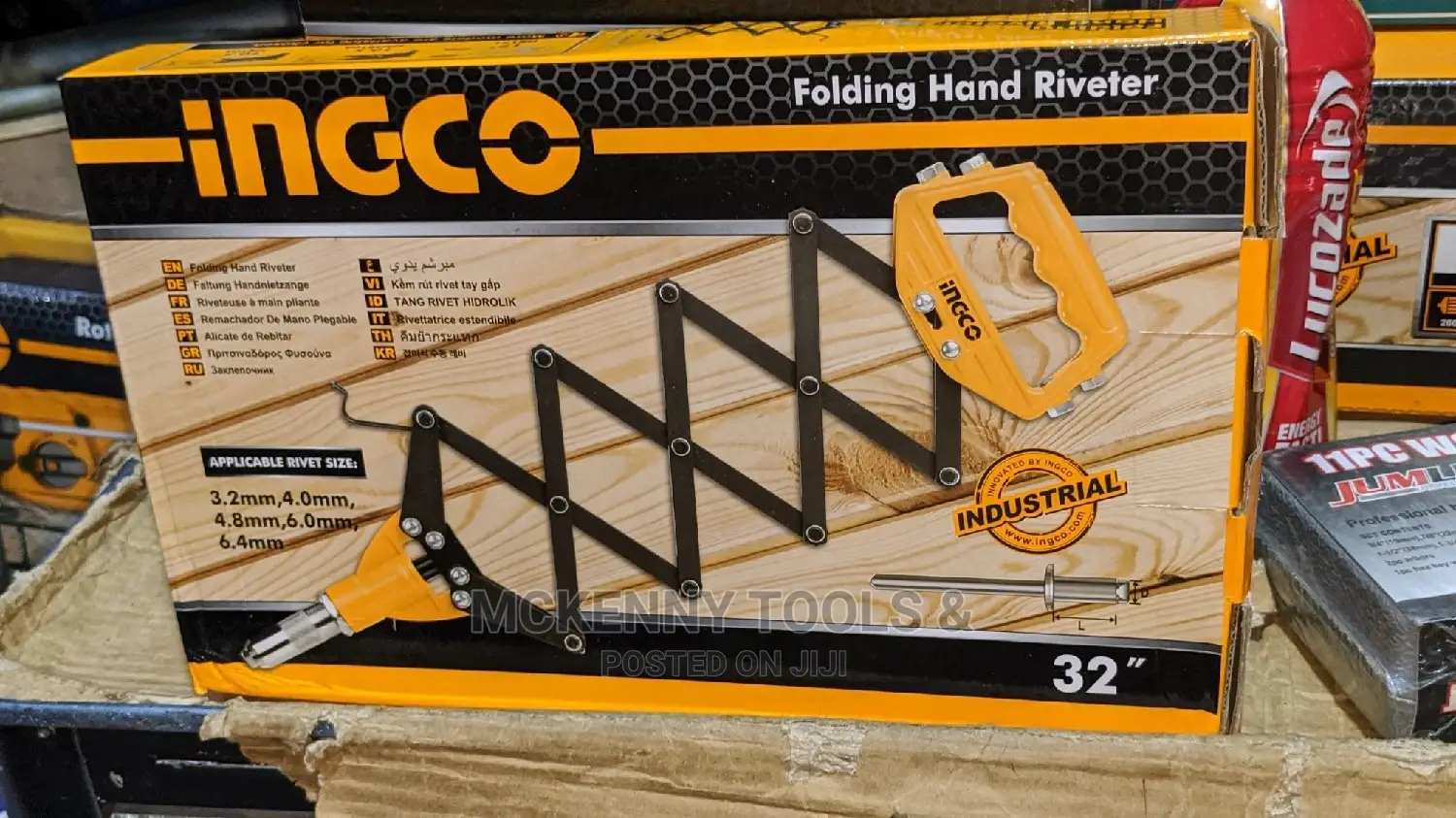 INGCO Original Industrial Graded Folding Hand Riveter 32"