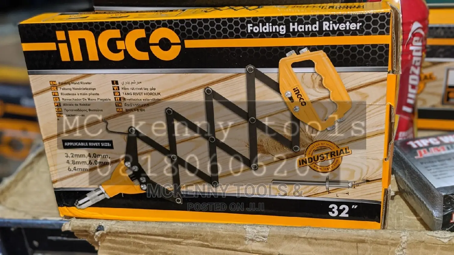 INGCO Original Industrial Graded Folding Hand Riveter 32"