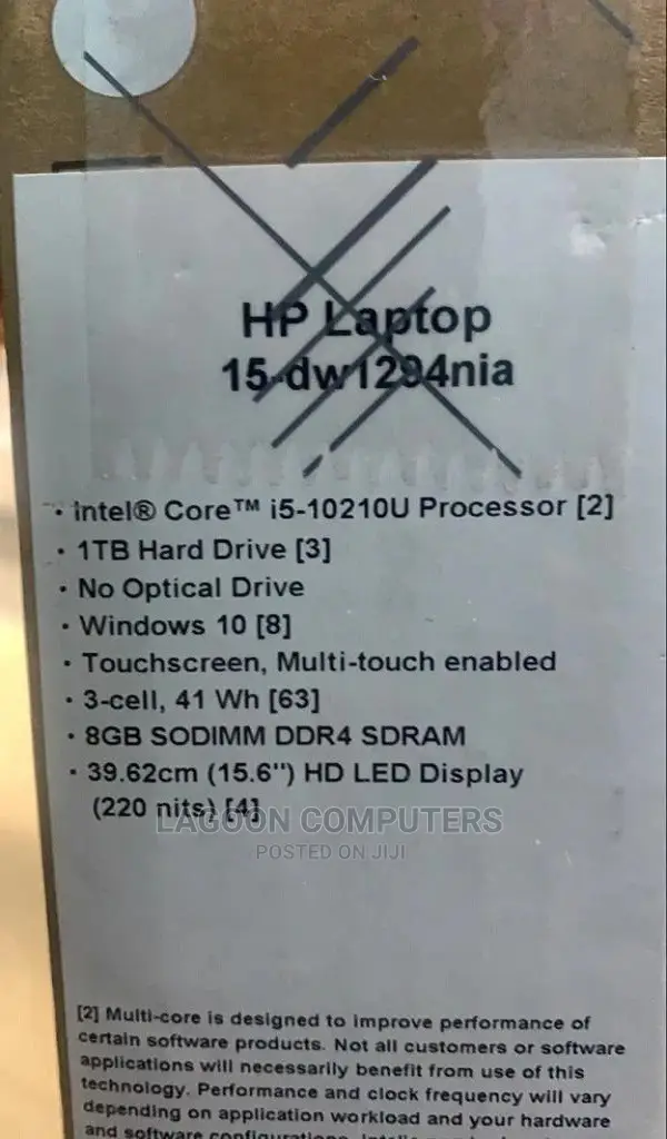 New Laptop HP 15-Ra003nia 8GB Intel Core I5 HDD 1T