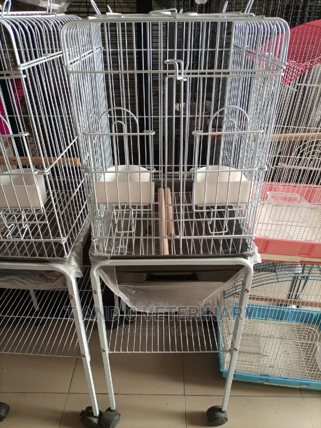 Standing Pet Bird Parrot Cage House