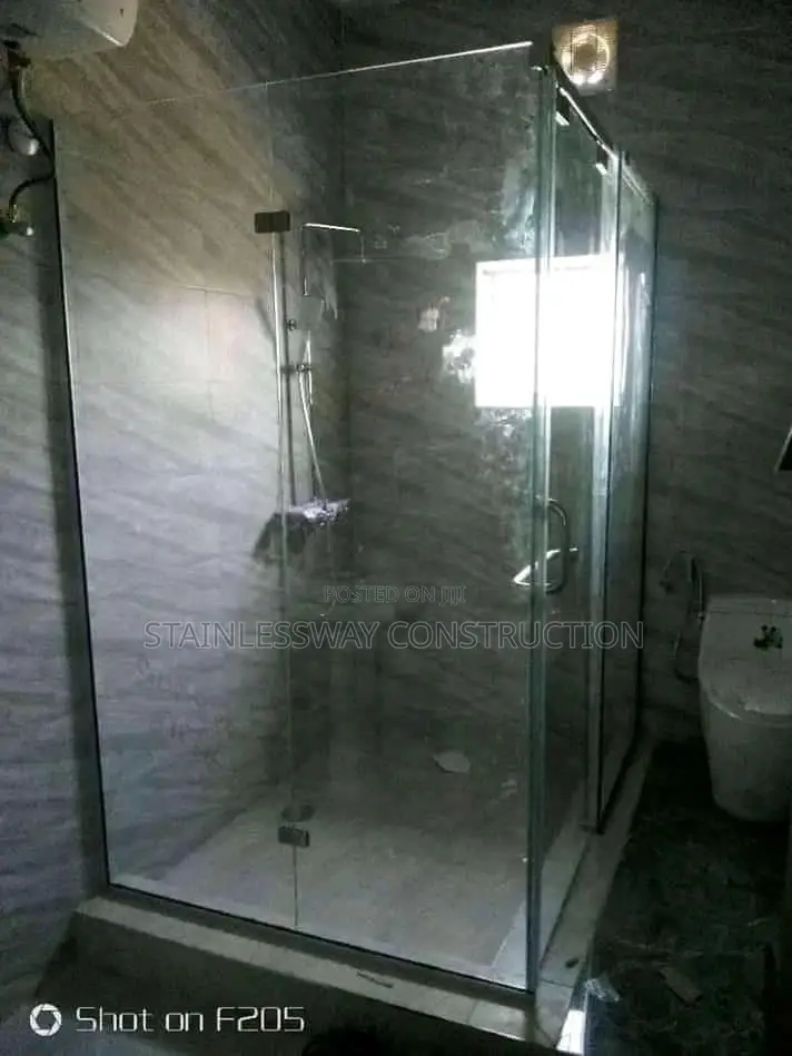 Shower Cubicle With Black Frame