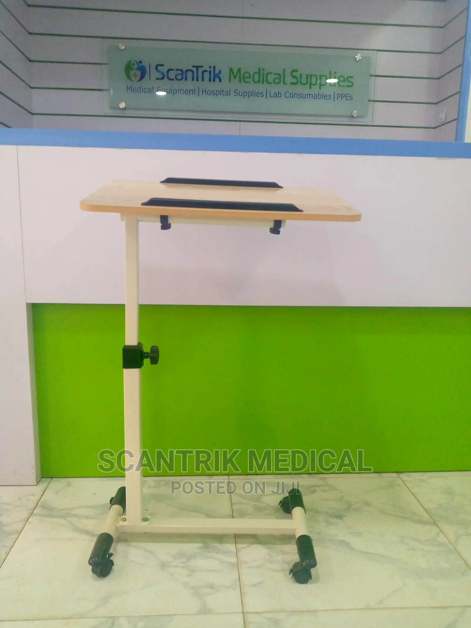 Scantrik Medical Supplies Height Hospital Bed Overbed Table
