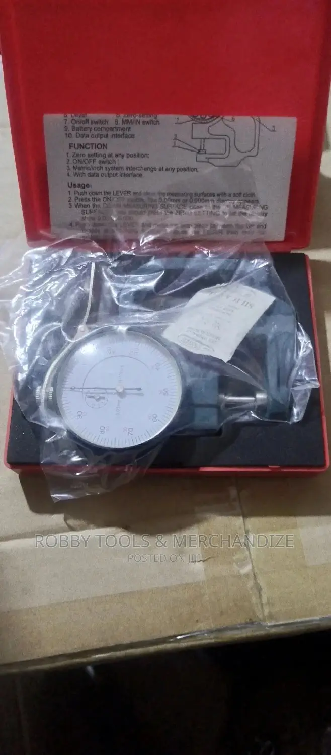 Dial Analogue Thickness Gauge 0-10x30mm