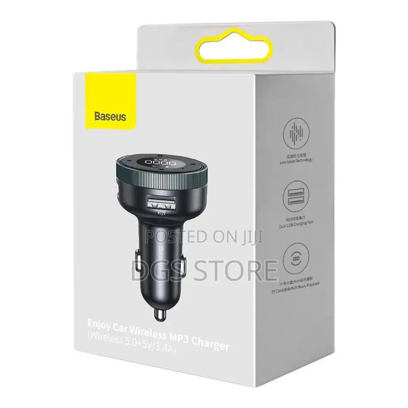 Baseus Enjoy Car Wireless Mp3 Charger 5.0+5v/3.4a Charger